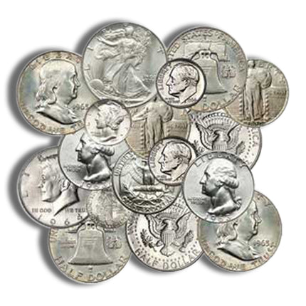 $1 fv 90% silver coin various denominations (pre 1965)