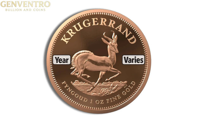 1 oz South Africa Gold Krugerrand (Year Varies) Genventro Bullion and Coins