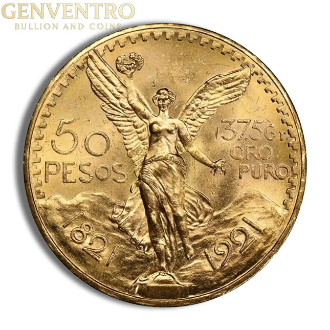 Mexico Gold 50 Peso Genventro Bullion and Coins