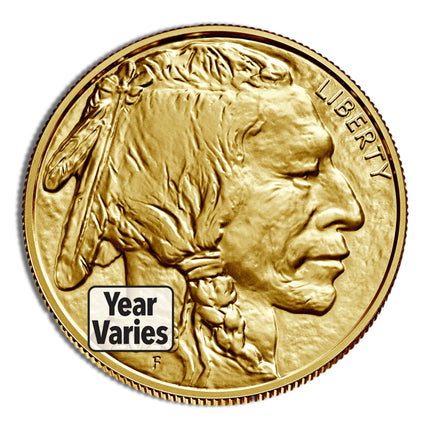 1 oz gold buffalo bu (year varies)