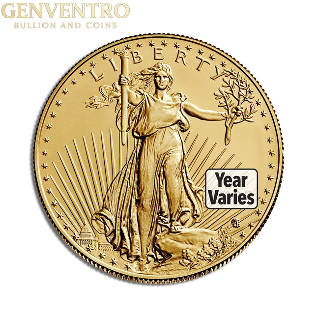 1 oz Gold Eagle - BU (Year Varies) Genventro Bullion and Coins