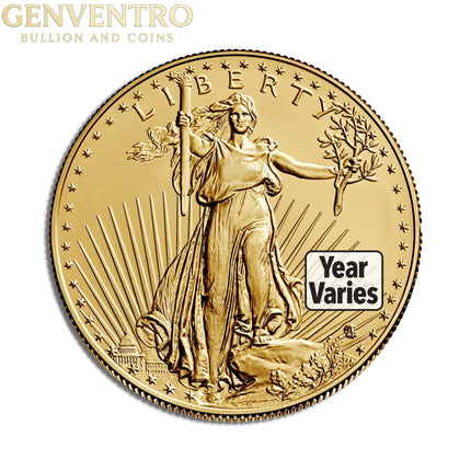 1/2 oz Gold Eagle - BU (Year Varies) Genventro Bullion and Coins