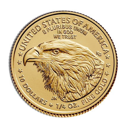 1/4 oz gold eagle bu (year varies)