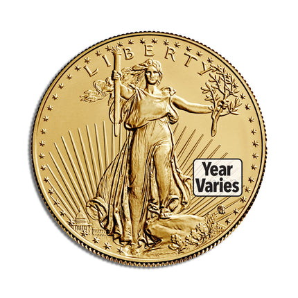 1/10 oz gold eagle bu (year varies)