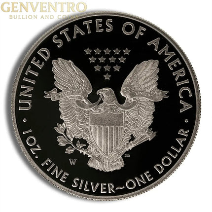 2007-W Proof Silver Eagle with Box & COA Genventro Bullion and Coins