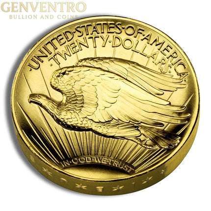 2009 Ultra High Relief Double Eagle Gold Coin PCGS MS70 Genventro Bullion and Coins
