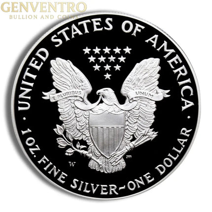 2010-W Proof Silver Eagle with Box & COA Genventro Bullion and Coins