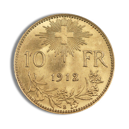 switzerland gold 10 francs (1911 1922)