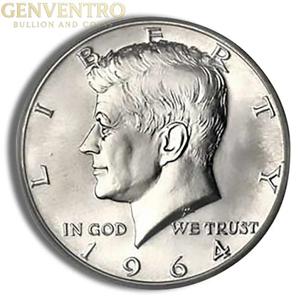 $1 FV 90% Silver 1964 Kennedy Half Dollars - BU Genventro Bullion and Coins