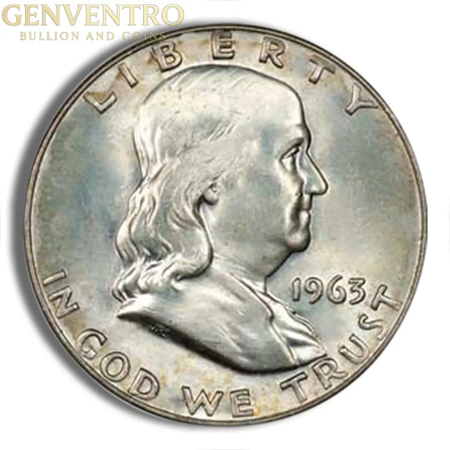 $1 FV 90% Silver Franklin Half Dollars - BU Genventro Bullion and Coins
