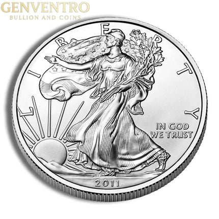 2011 Silver American Eagle - BU Genventro Bullion and Coins
