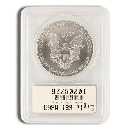 2002 silver eagle pcgs ms69