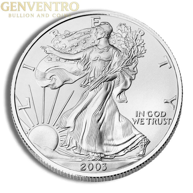 2003 Silver American Eagle - BU Genventro Bullion and Coins