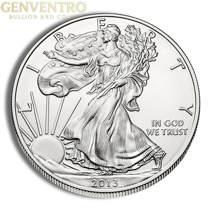 2013 Silver American Eagle - BU Genventro Bullion and Coins