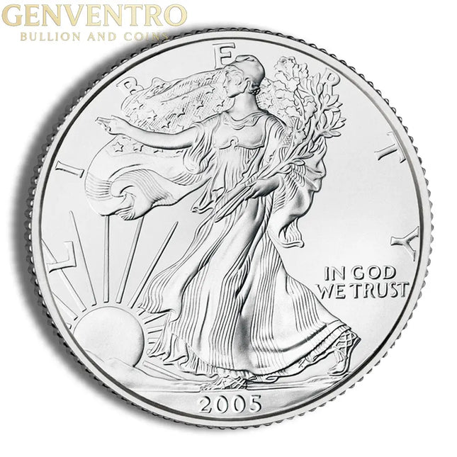 2005 Silver American Eagle - BU Genventro Bullion and Coins