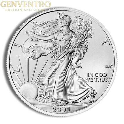 2004 Silver American Eagle - BU Genventro Bullion and Coins