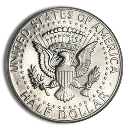 $1 fv 90% silver 1964 kennedy half dollars au