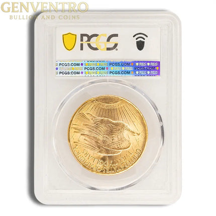 $20 Gold Saint-Gaudens Double Eagle - PCGS MS63 Genventro Bullion and Coins