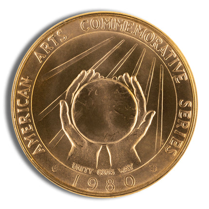 1/2 oz u.s. mint commemorative arts gold medal
