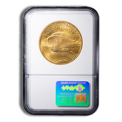 $20 gold saint gaudens double eagle ngc ms66