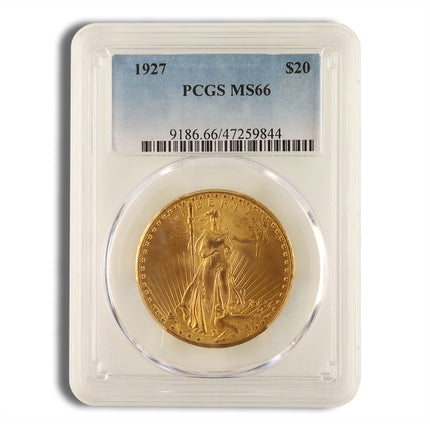 $20 gold saint gaudens double eagle pcgs ms66