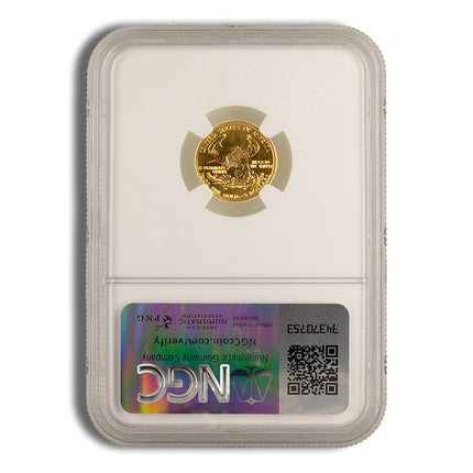 1993 1/10 oz gold eagle $5 ngc ms69
