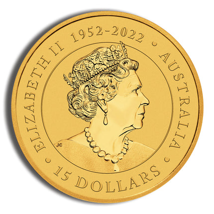 1/10 oz australian kangaroo/nugget gold coin (year varies)