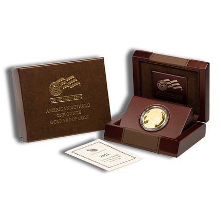 2011 w 1 oz proof gold buffalo (w/box & coa)
