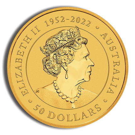 1/2 oz australian kangaroo/nugget gold coin (year varies)
