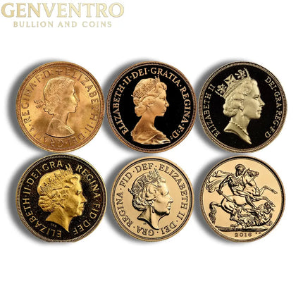 Britain 1 Sovereign - Queen Elizabeth (1952-2022) Genventro Bullion and Coins