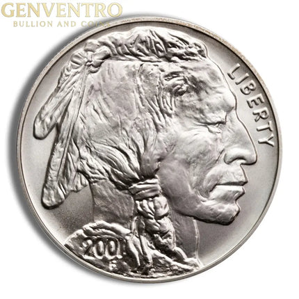 2001-D $1 Silver Buffalo Commem - BU (w/Box & COA) Genventro Bullion and Coins
