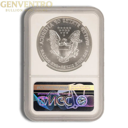 1999 Silver Eagle NGC MS70 Genventro Bullion and Coins