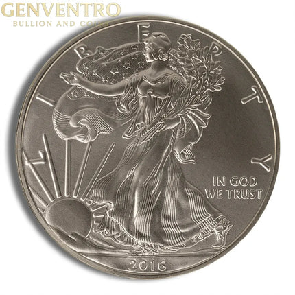 2016-W Burnished Silver Eagle with Box & COA Genventro Bullion and Coins