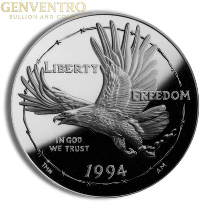 1994-P $1 Prisoner of War Silver Commem - Proof Genventro Bullion and Coins