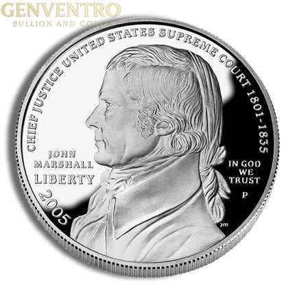 2005-P $1 John Marshall Silver Commem - Proof Genventro Bullion and Coins