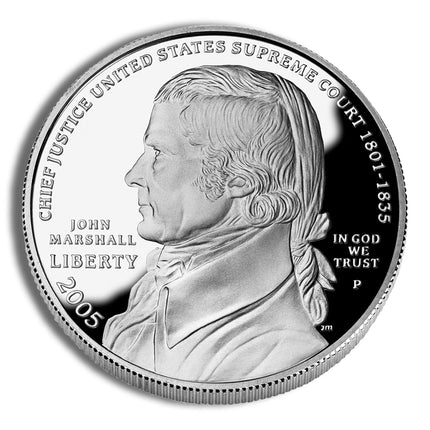 2005 p $1 john marshall silver commem proof