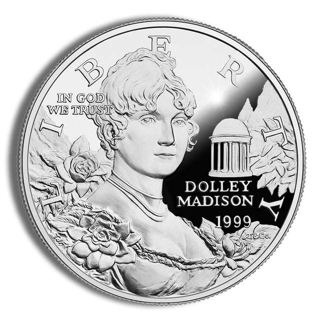 1999 p $1 dolley madison silver commem proof
