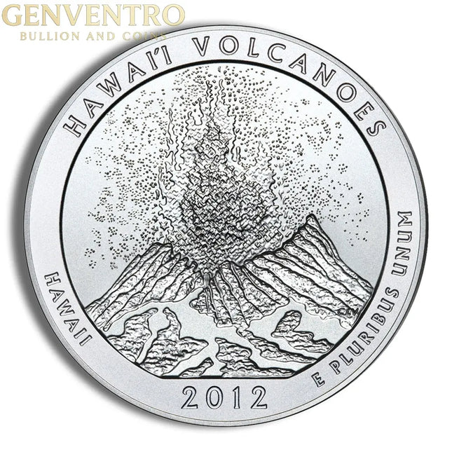 2012-P 5 oz ATB Hawaii Volcanoes Silver Coin - Burnished (Cap Only) Genventro Bullion and Coins