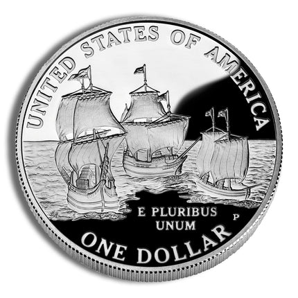 2007 p $1 jamestown silver commem proof