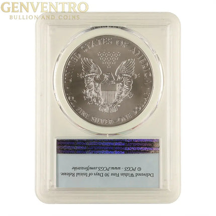 2020 Silver Eagle PCGS MS70 First Strike Genventro Bullion and Coins