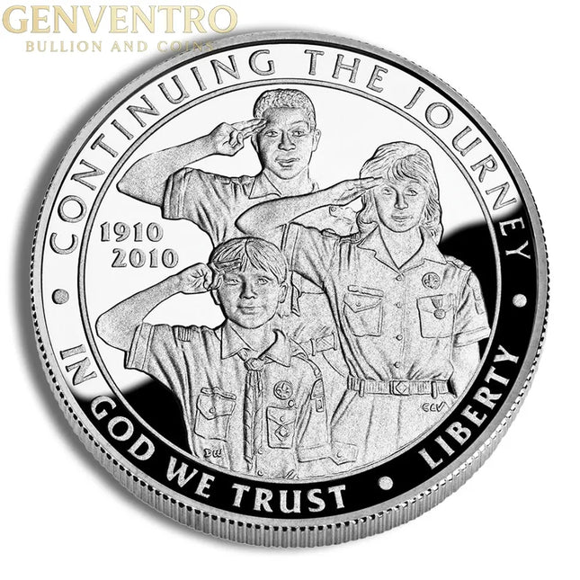 2010-P $1 Boy Scouts Silver Commem - Proof Genventro Bullion and Coins