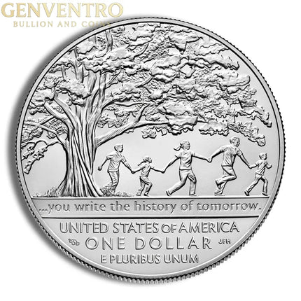 2017-P $1 Boys Town Centennial Silver Commem - BU Genventro Bullion and Coins