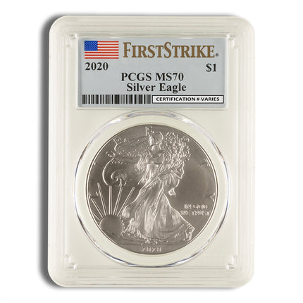 2020 silver eagle pcgs ms70 first strike