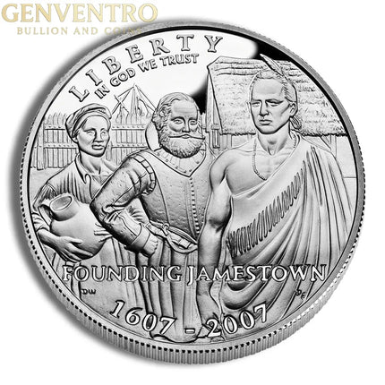 2007-P $1 Jamestown Silver Commem - Proof Genventro Bullion and Coins