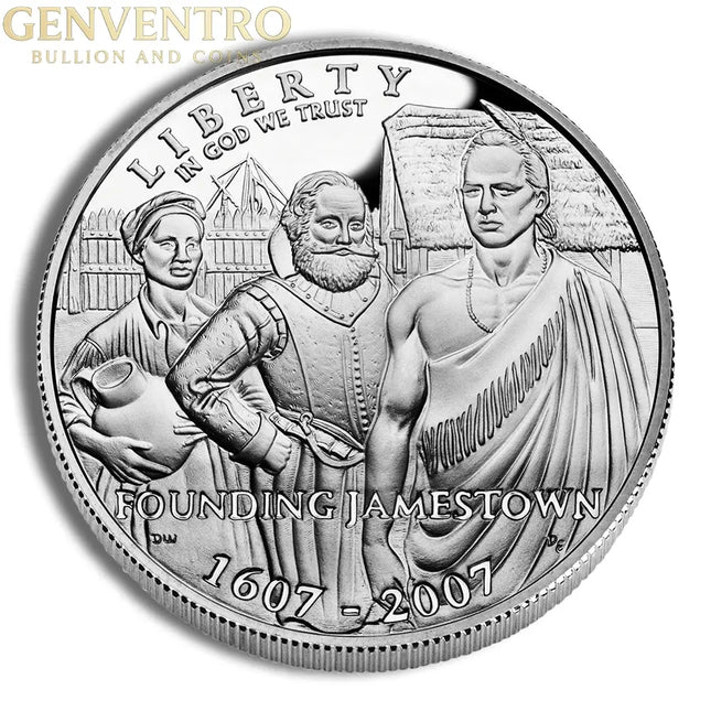 2007-P $1 Jamestown Silver Commem - Proof Genventro Bullion and Coins