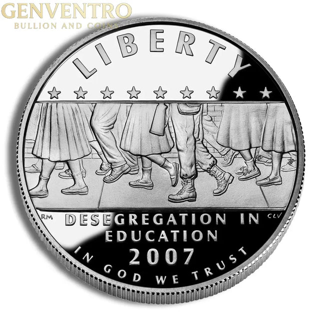 2007-P $1 Little Rock, Deseg Silver Commem - Proof Genventro Bullion and Coins