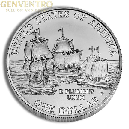 2007-P $1 Jamestown Silver Commem - BU Genventro Bullion and Coins