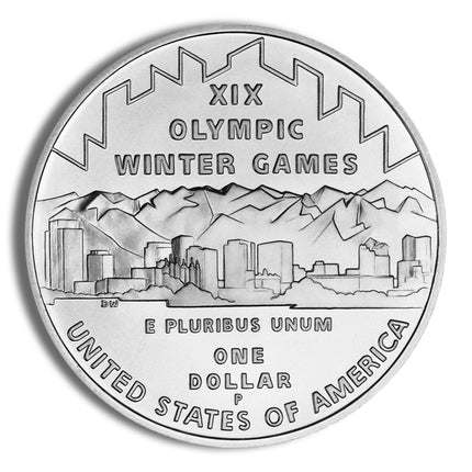 2002 p $1 slc winter olym silver commem bu
