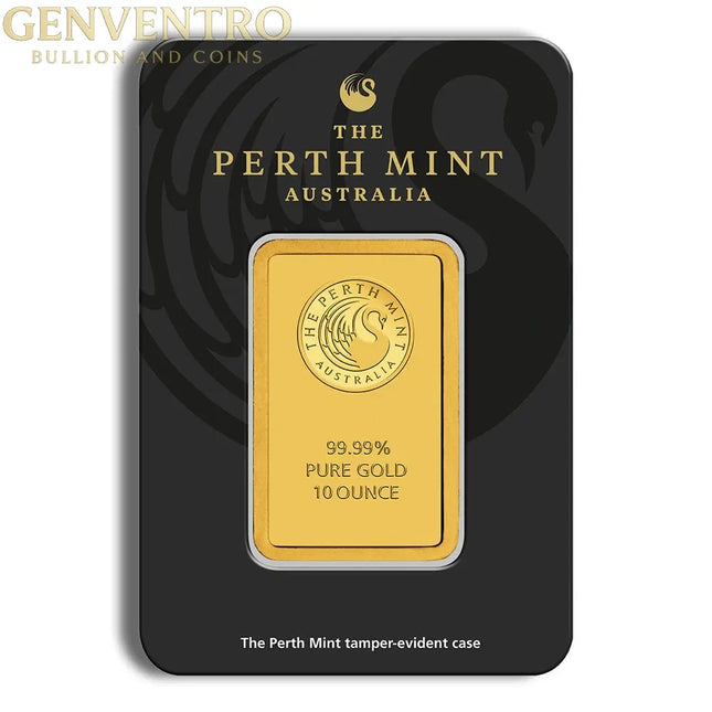 10 oz Gold Bar - Perth Mint (Carded) Genventro Bullion and Coins