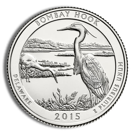 2015 p 5 oz atb bombay hook silver coin ngc sp70